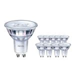 Confezione Multipack 10x Philips Corepro LED Faretti GU10 PAR16 3.5W 255lm 36D - 827 Bianco Molto Caldo | Sostitutiva 35W