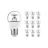 Confezione Multipack 10x Noxion Lucent LED E27 Pera Filamento Chiara 2.5W 250lm - 827 Bianco Molto Caldo | Dimmerabile - Sostitutiva 25W