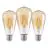 Confezione Multipack 3x Eglo LED Edison E27 Filamento Ambra 12W 400lm - 822 Bianco Molto Caldo | Sostitutiva 40W