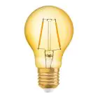Osram Vintage 1906 LED E27 Pera Filamento Oro 2.5W 220lm - 824 Bianco Molto Caldo | Sostitutiva 25W