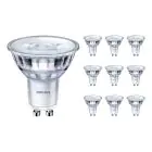 Confezione Multipack 10x Philips Corepro LED Faretti GU10 PAR16 4W 345lm 36D - 830 Luce Calda | Sostitutiva 50W