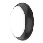 Noxion Bulkhead LED Pro V2 Bianca 12/16/20W 2400lm - 830-840-865 CCT | 325mm - IP65 - Sensore di Movimento e Luce - Emergenza 3H + Il Anello Nero